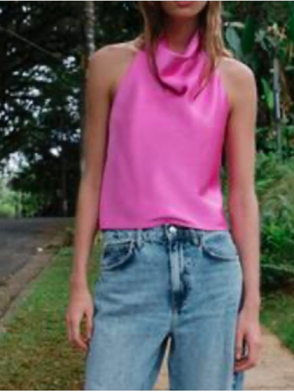 ZARA Satin Halter Top - Brand New